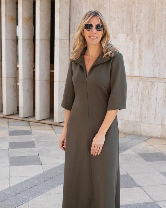 Harang ujjú derék hangsúlyos maxi ruha